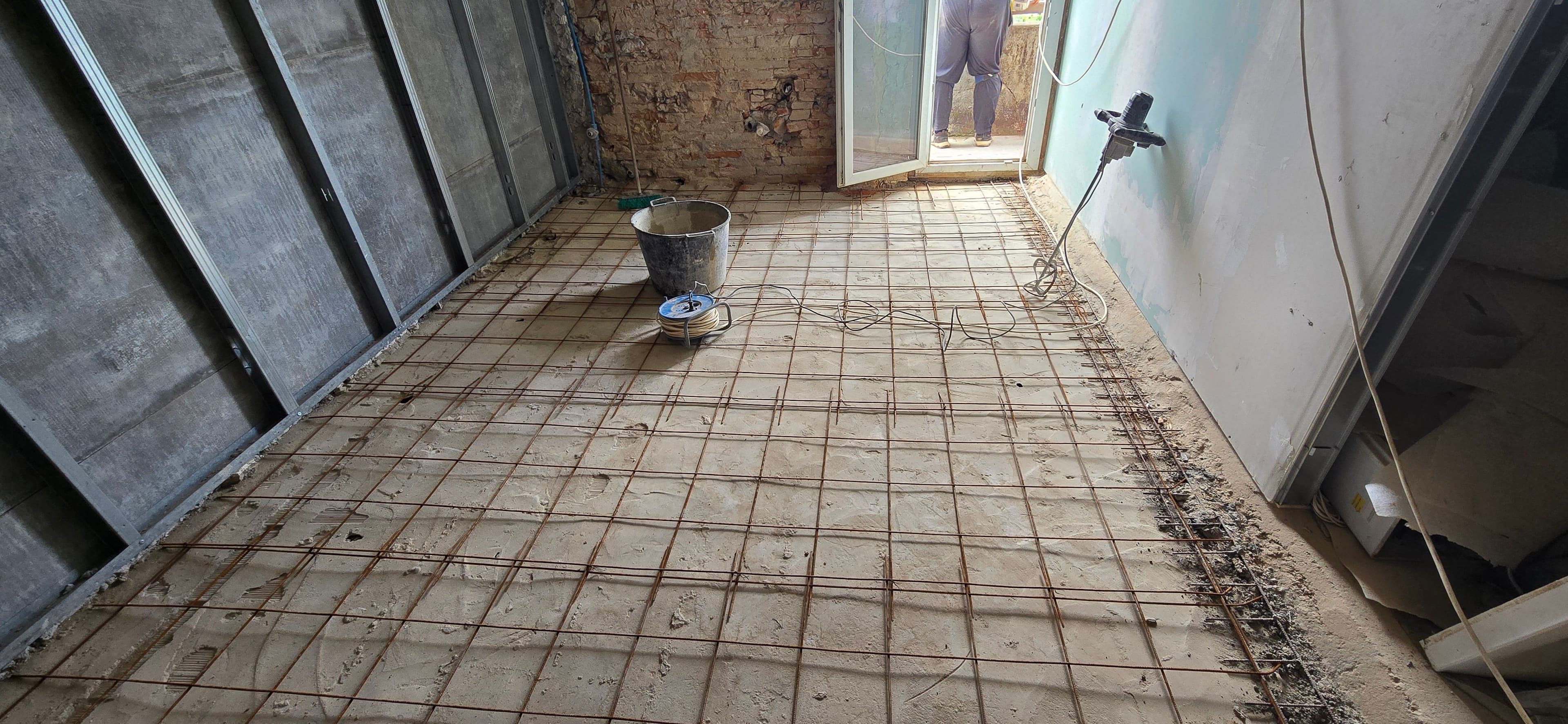 Realizzazione massetto armato