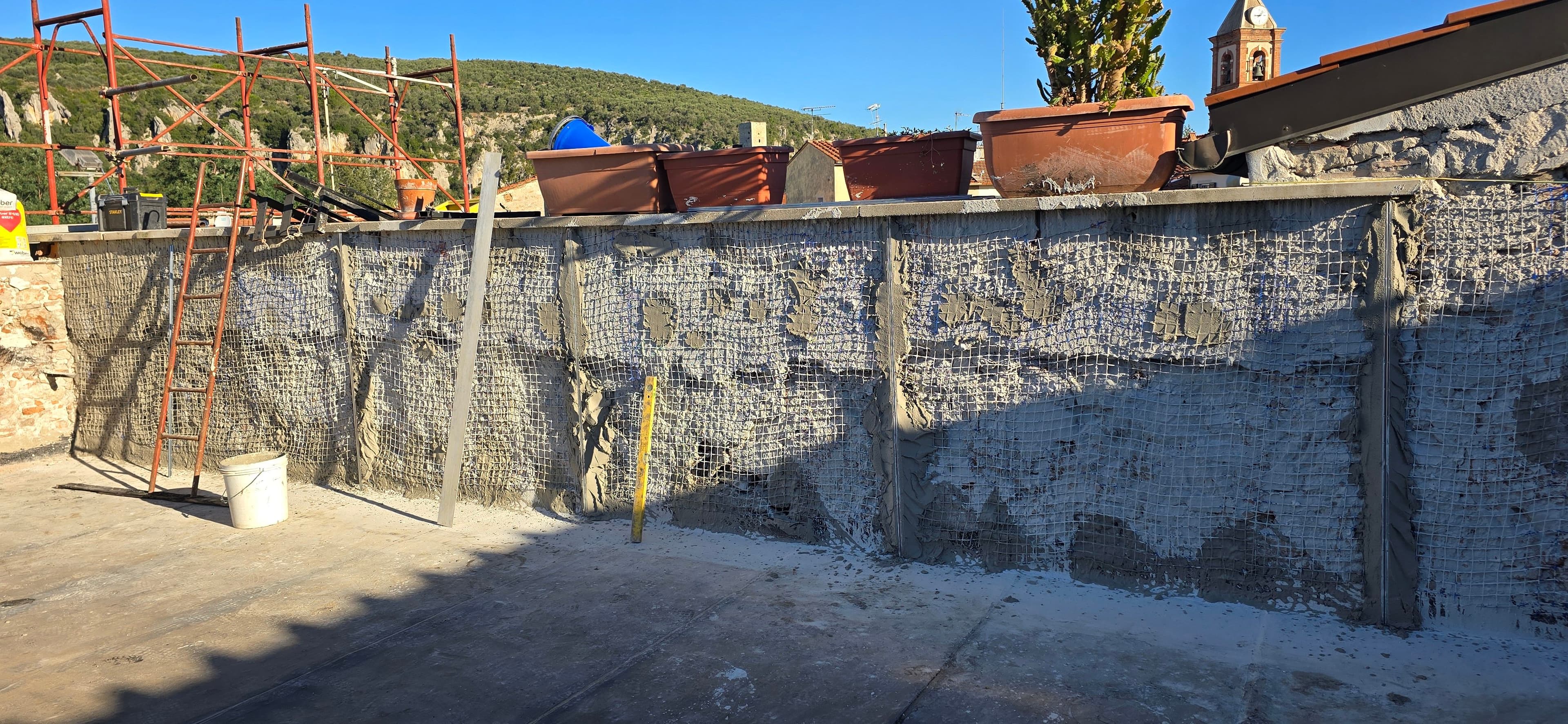 Realizzazione intonaco esterno