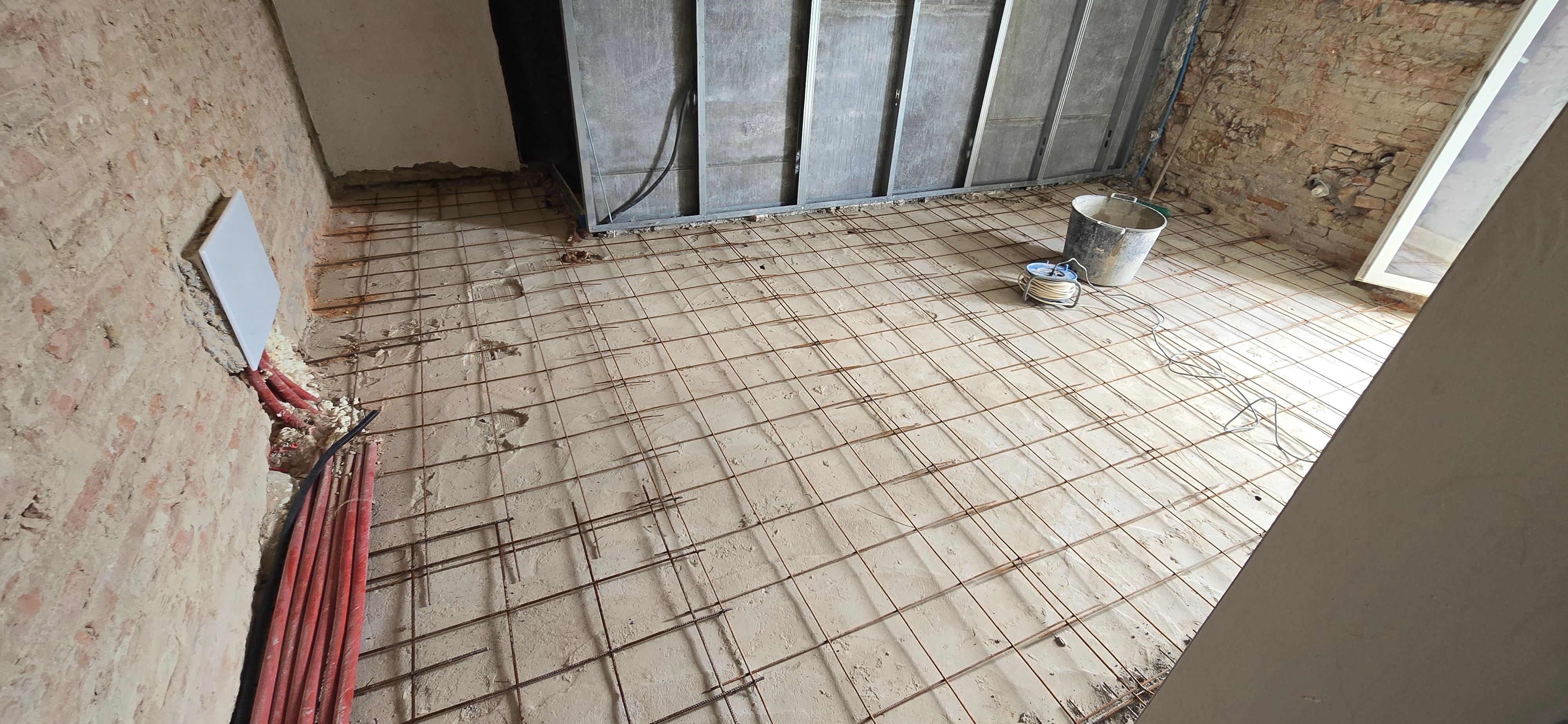 Realizzazione massetto armato