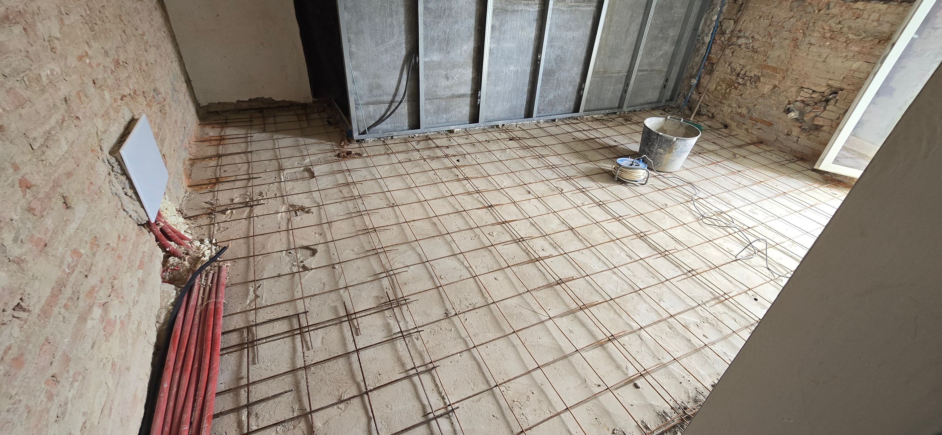 Realizzazione massetto armato