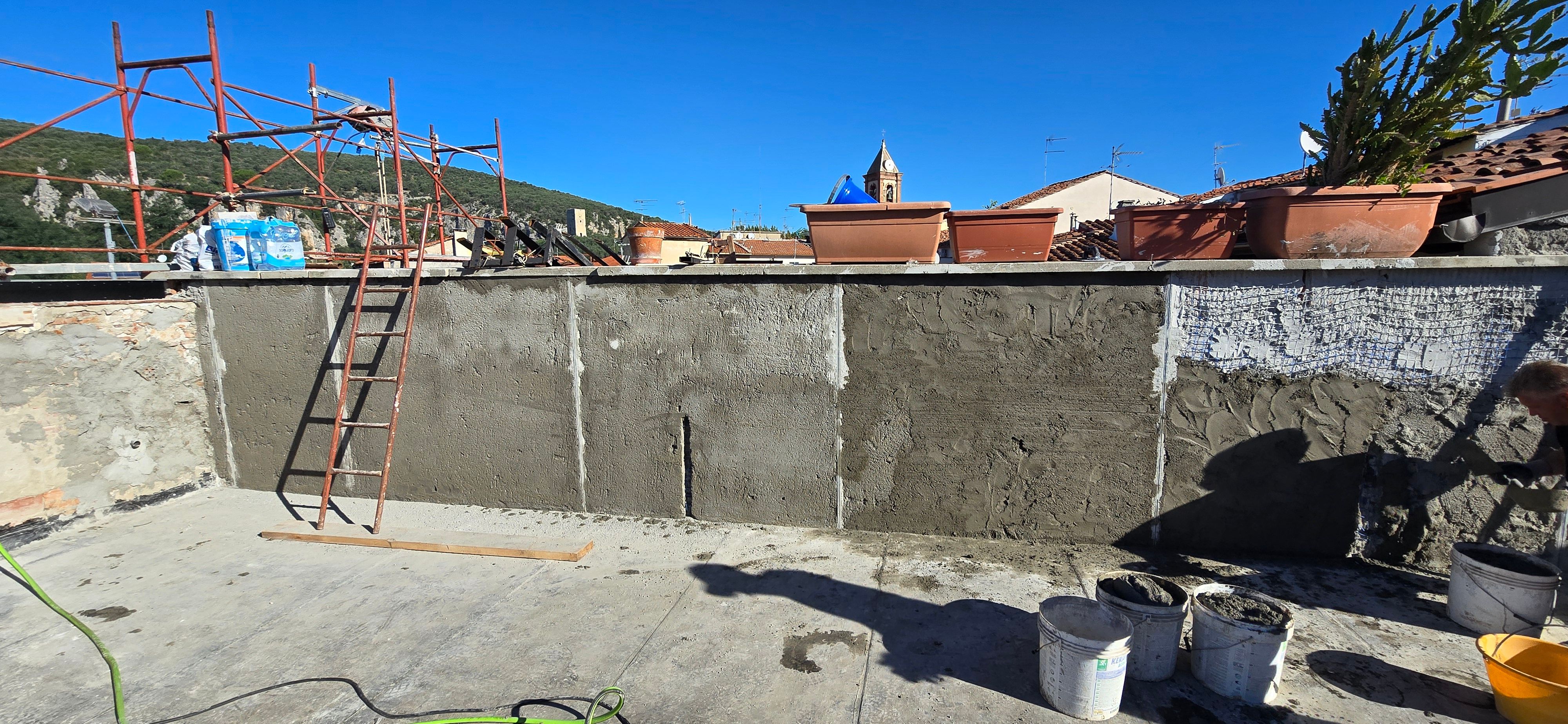 Realizzazione intonaco esterno