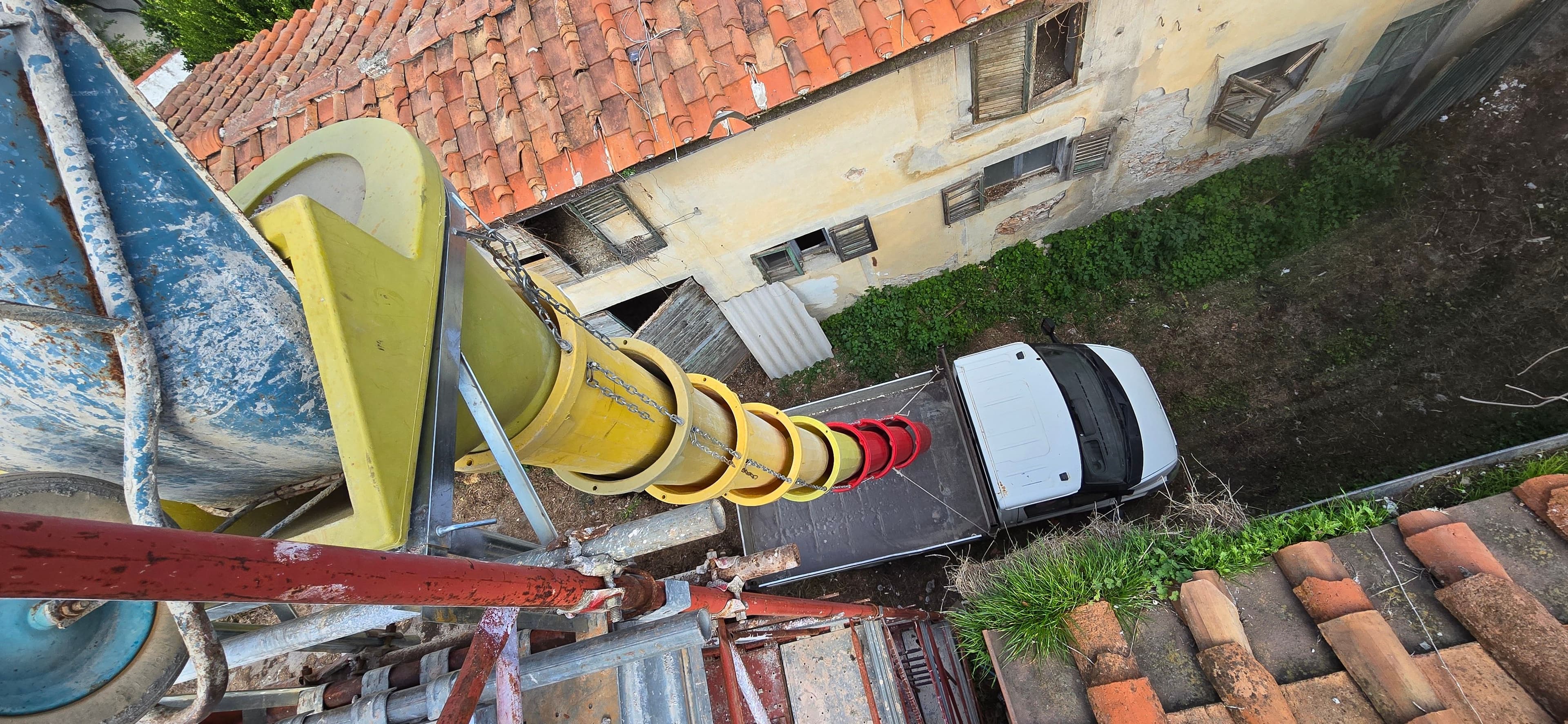 Scarico macerie per rifacimento terrazzo a Pontasserchio